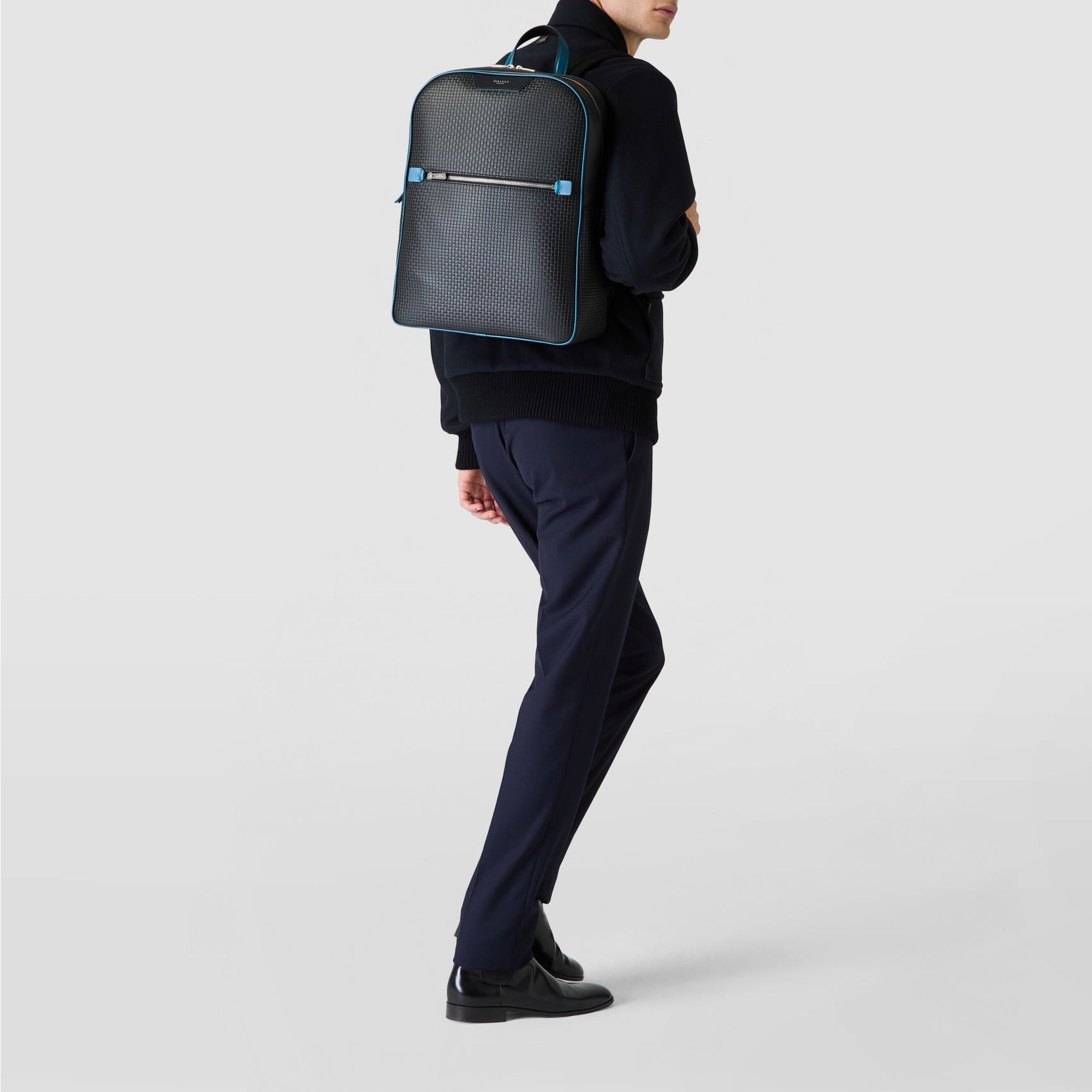 Sac à dos en toile stepan - Black & Petrol