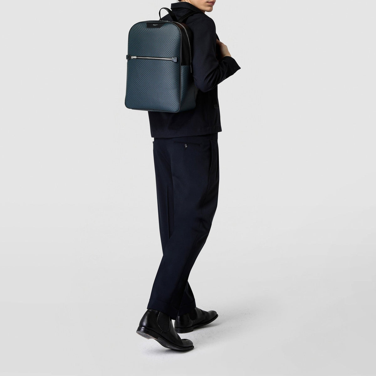 Sac à dos en toile stepan - Ocean Blue & Black