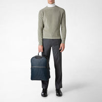Sac à dos en toile stepan - Ocean Blue & Black