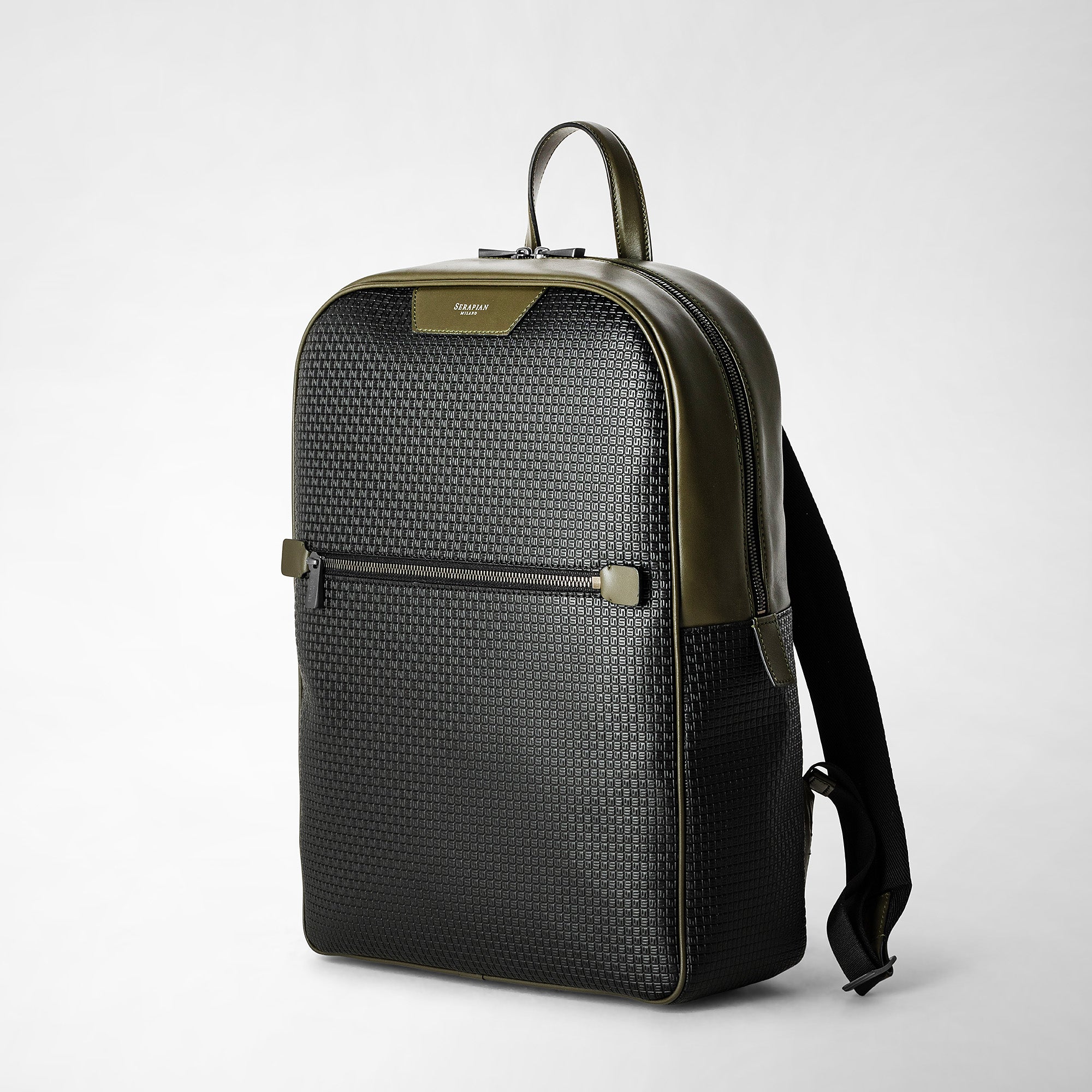 Sac à dos en toile stepan - Eclipse Black & Moss Green