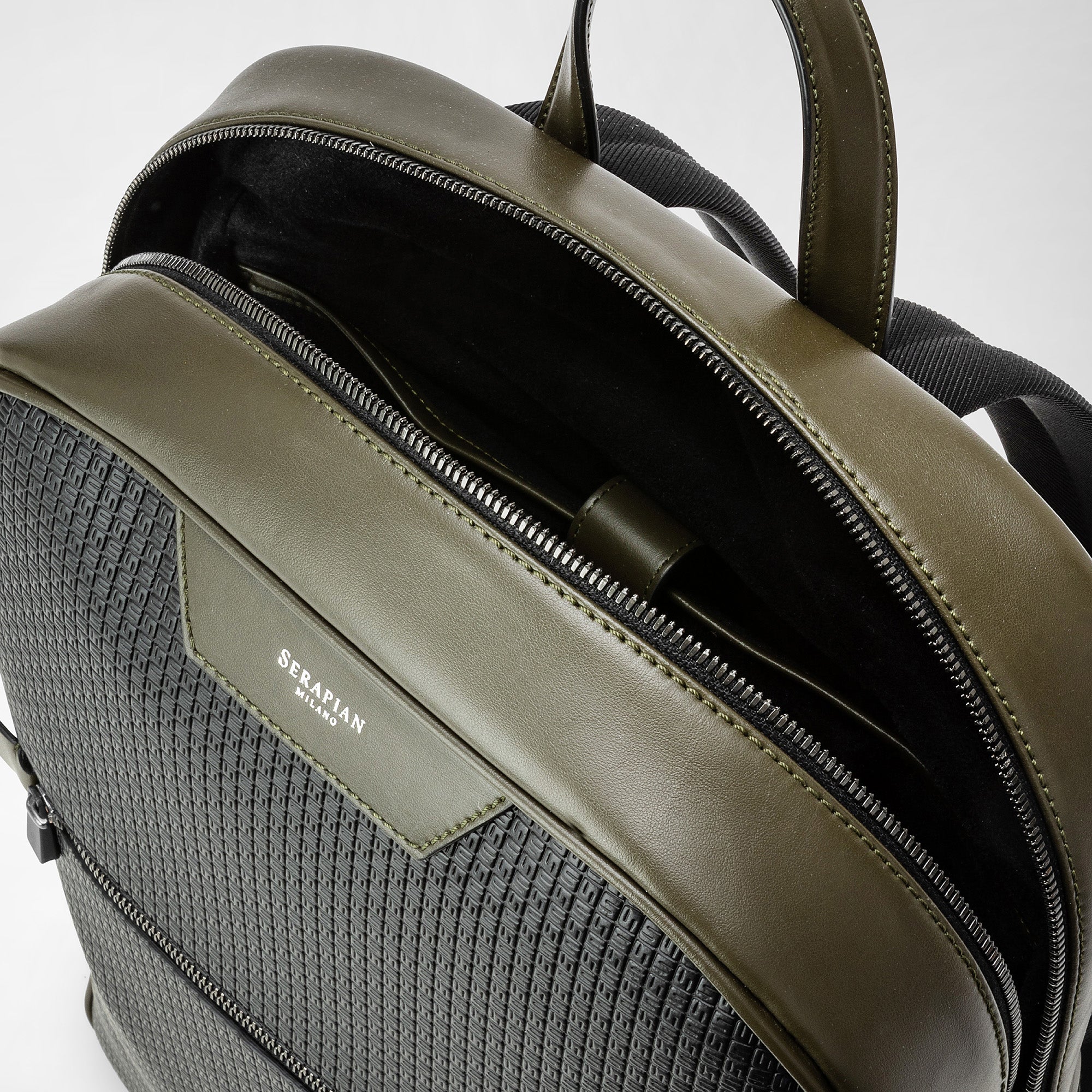 Sac à dos en toile stepan - Eclipse Black & Moss Green