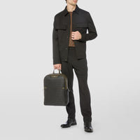 Sac à dos en toile stepan - Eclipse Black & Moss Green