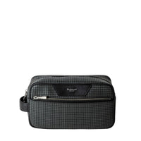 Stepan canvas toiletries bag - Asphalt & Black