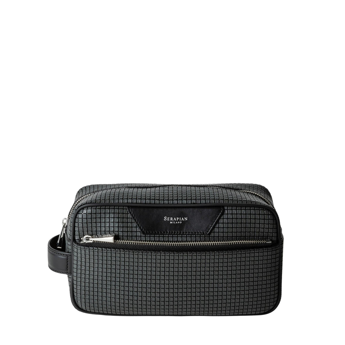 Stepan canvas toiletries bag - Asphalt & Black