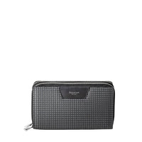 Stepan clutch bag with double zip - Asphalt & Black