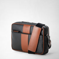 E/W messenger Stepan 72 Blk/Cuoio - Black & Cuoio