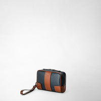 Clutch Stepan 72 Ocean/Cuoio - Ocean Blue & Cuoio