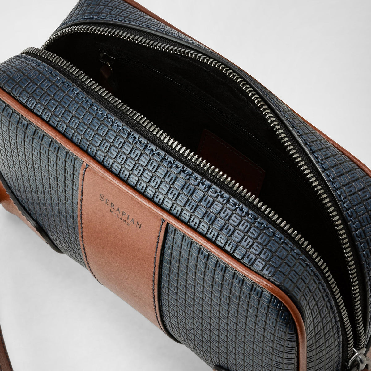 Clutch Stepan 72 Ocean/Cuoio - Ocean Blue & Cuoio