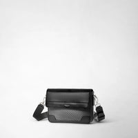 Canvas shoulder bag stepan - Asphalt & Black