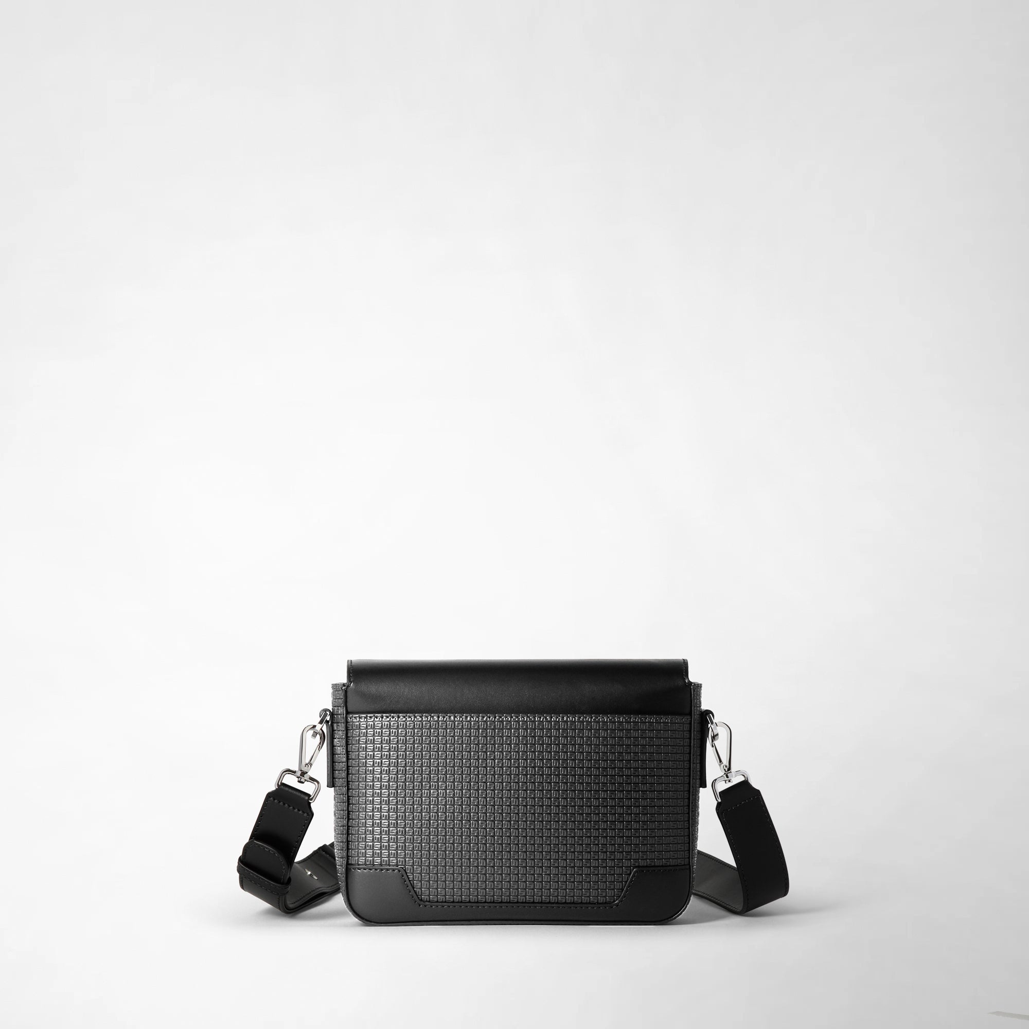 Canvas shoulder bag stepan - Asphalt & Black