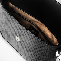 Canvas shoulder bag stepan - Asphalt & Black