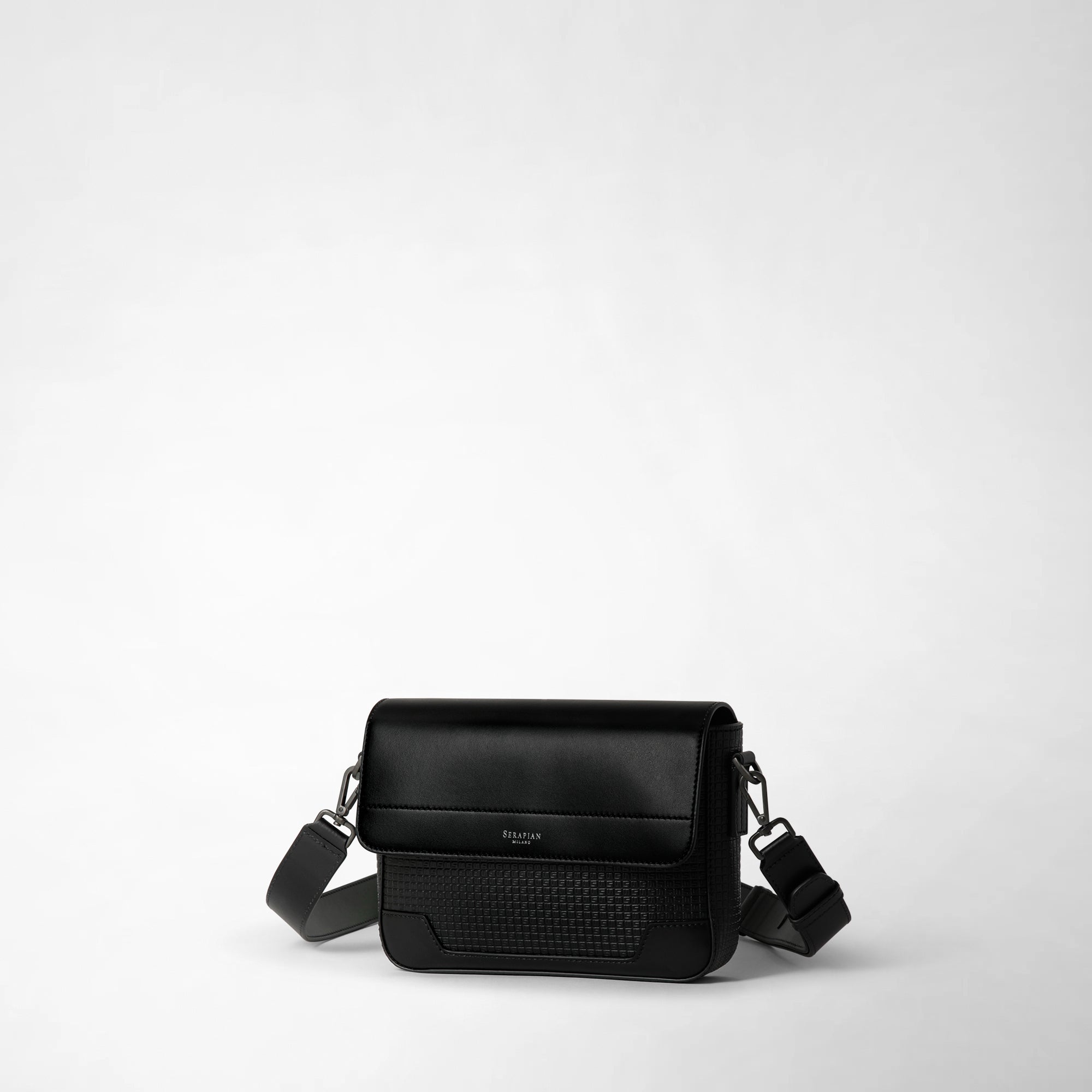 Stepan canvas shoulder bag - Black & Eclipse