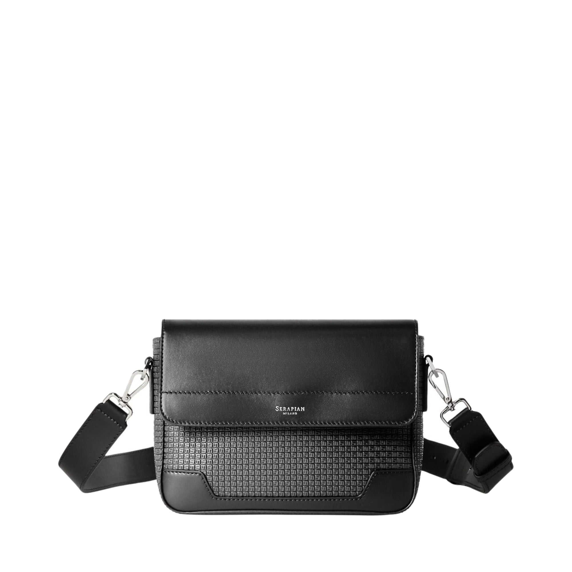 Canvas shoulder bag stepan - Asphalt & Black