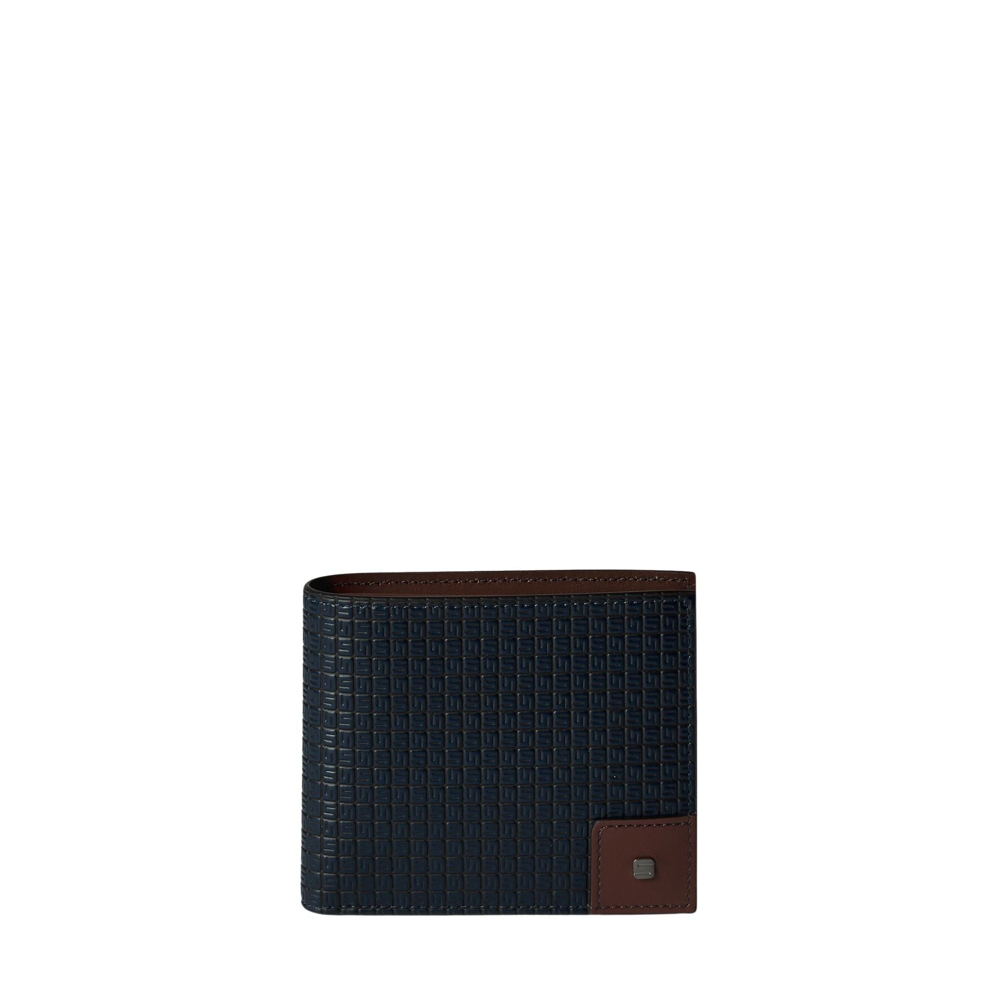 Portefeuille 4 cartes en cuir - Ocean & Cuoio