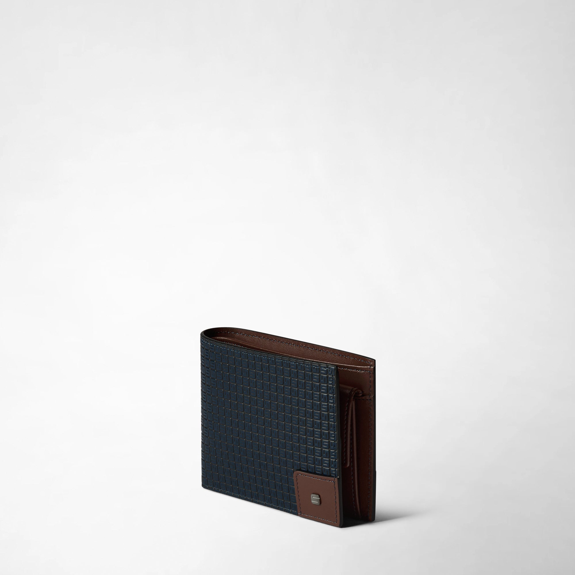 Portefeuille 4 cartes en cuir - Ocean & Cuoio