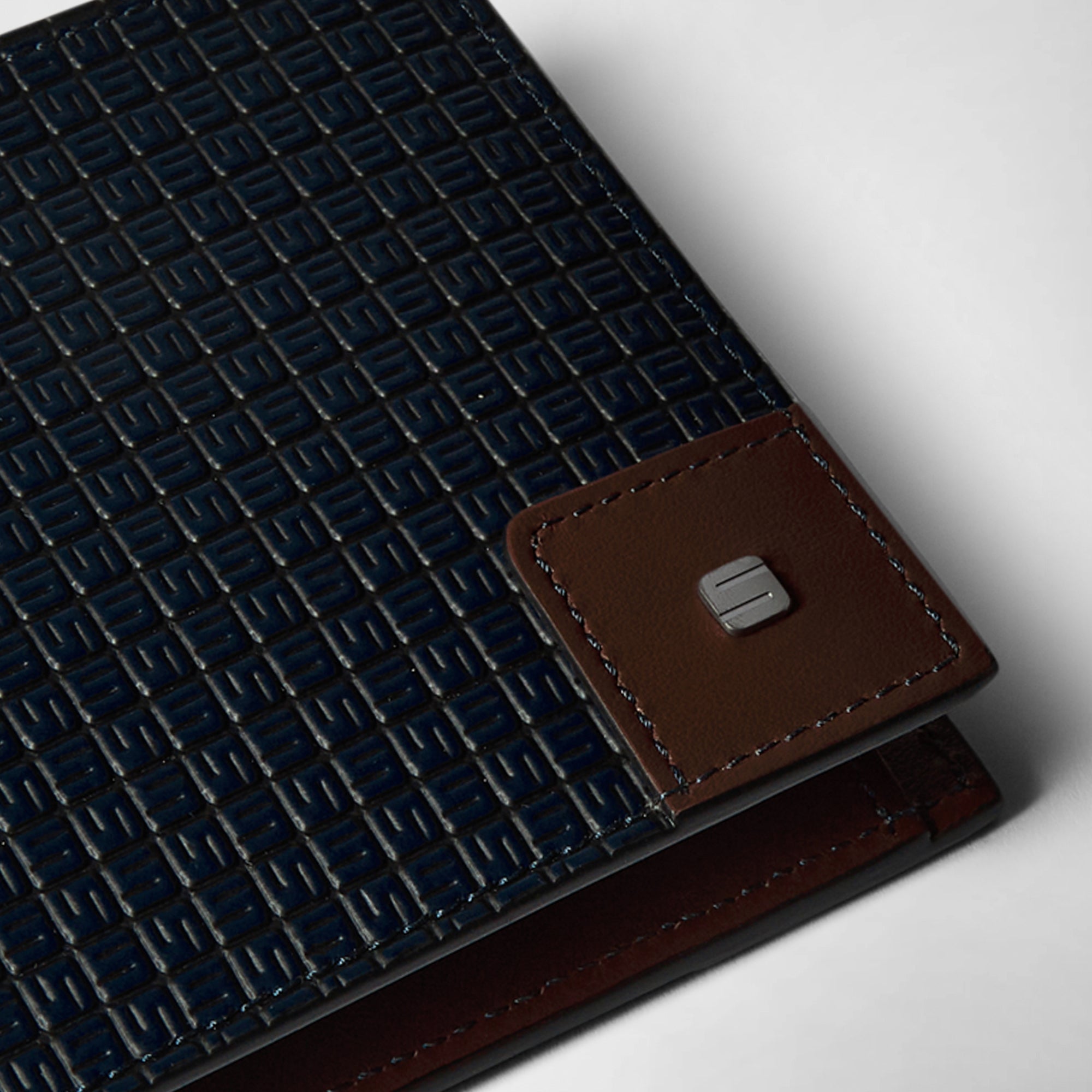 Portefeuille 4 cartes en cuir - Ocean & Cuoio