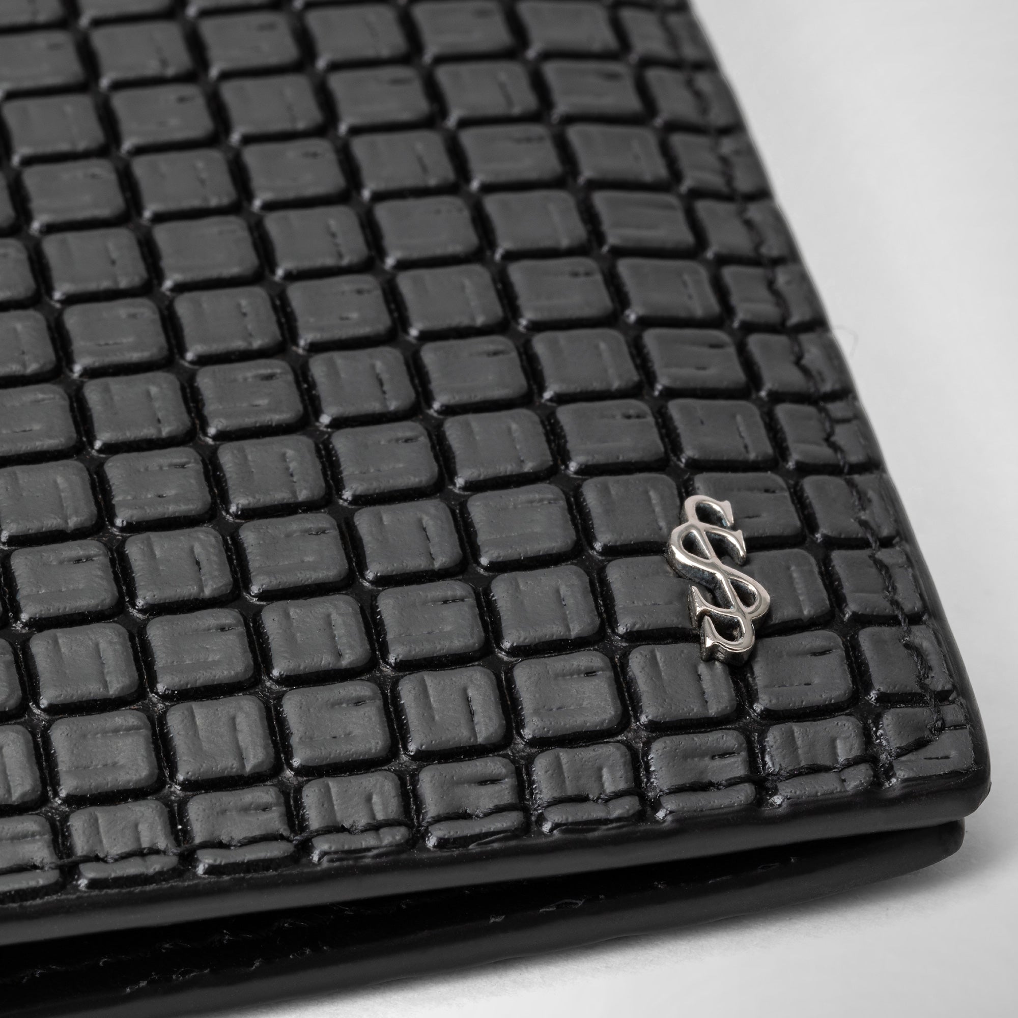 Portefeuille 8 cartes en toile stepan - Asphalt Grey & Black
