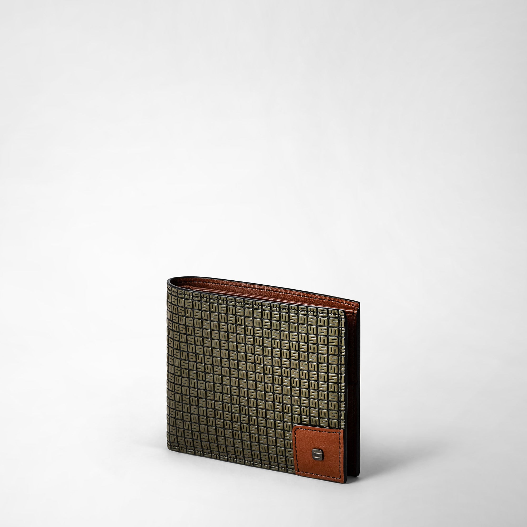 8 card stepan wallet - Khaki & Cuoio