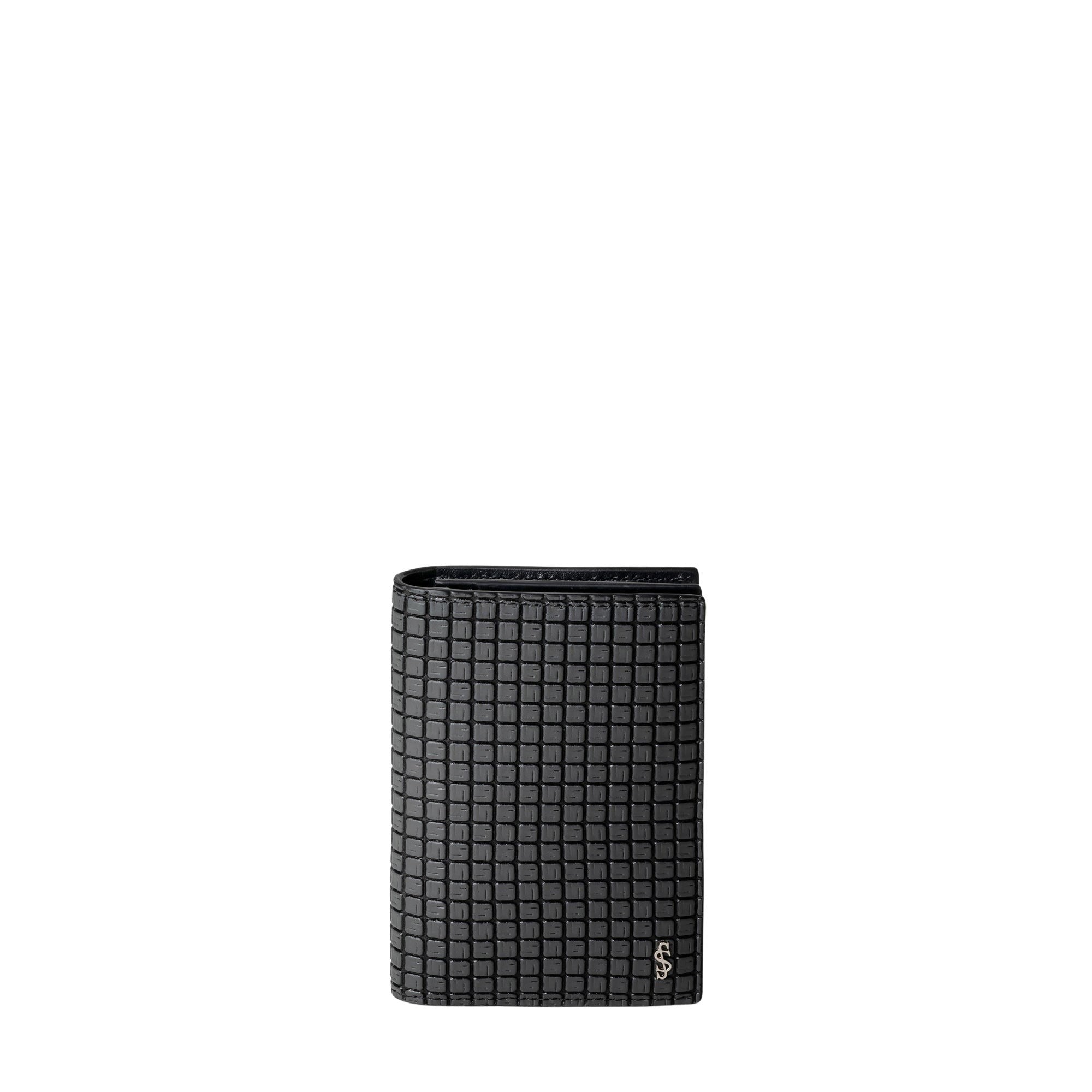 Porte-cartes de visite en toile stepan - Asphalt Grey & Black