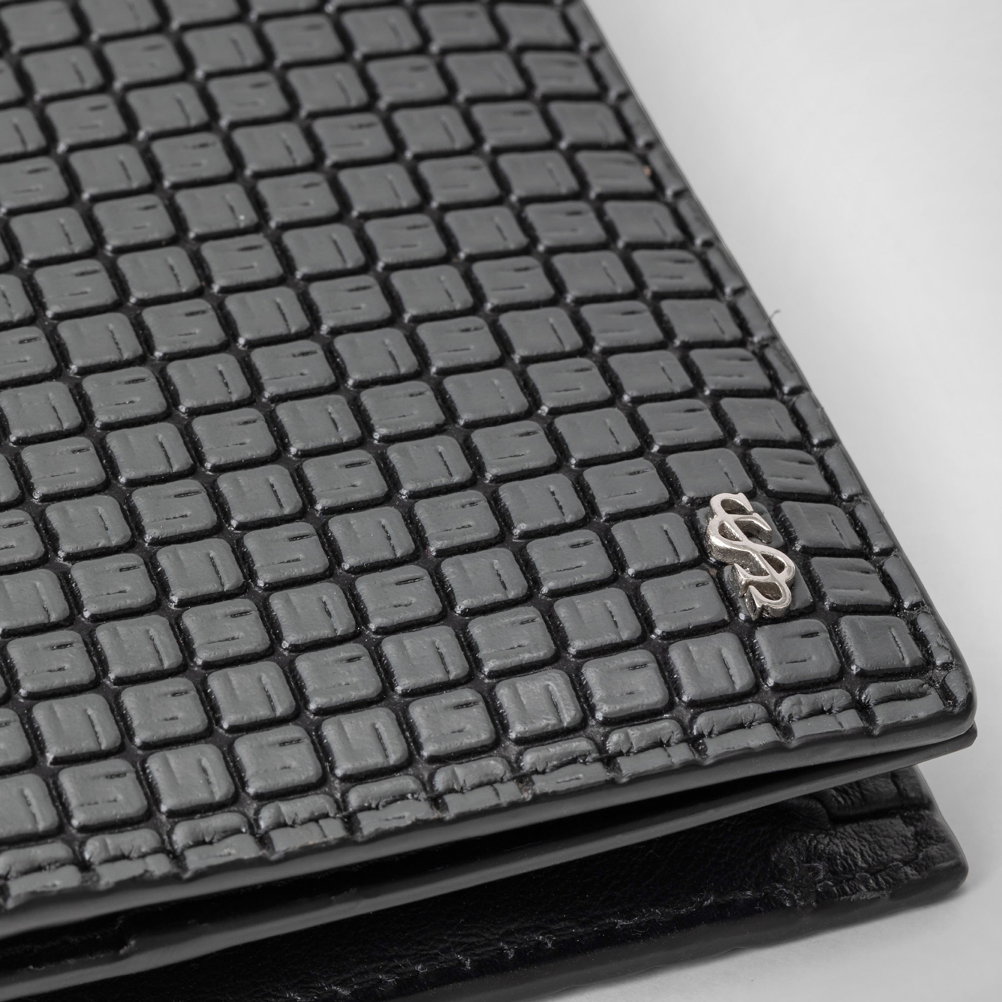 Porte-cartes de visite en toile stepan - Asphalt Grey & Black