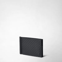 Portefeuille à clip 6 cartes en cuir - Black & Eclipse