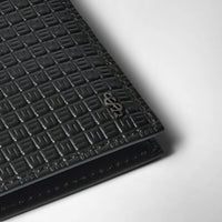 Portefeuille à clip 6 cartes en cuir - Black & Eclipse