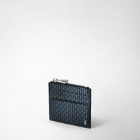 Porte-cartes zippé en toile stepan - Ocean Blue & Black