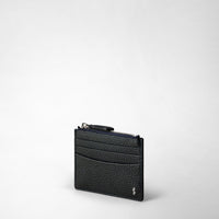 Porte-cartes zippé en toile stepan - Black & Eclipse