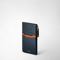 Porte-cartes zippé en toile stepan - Ocean Blue