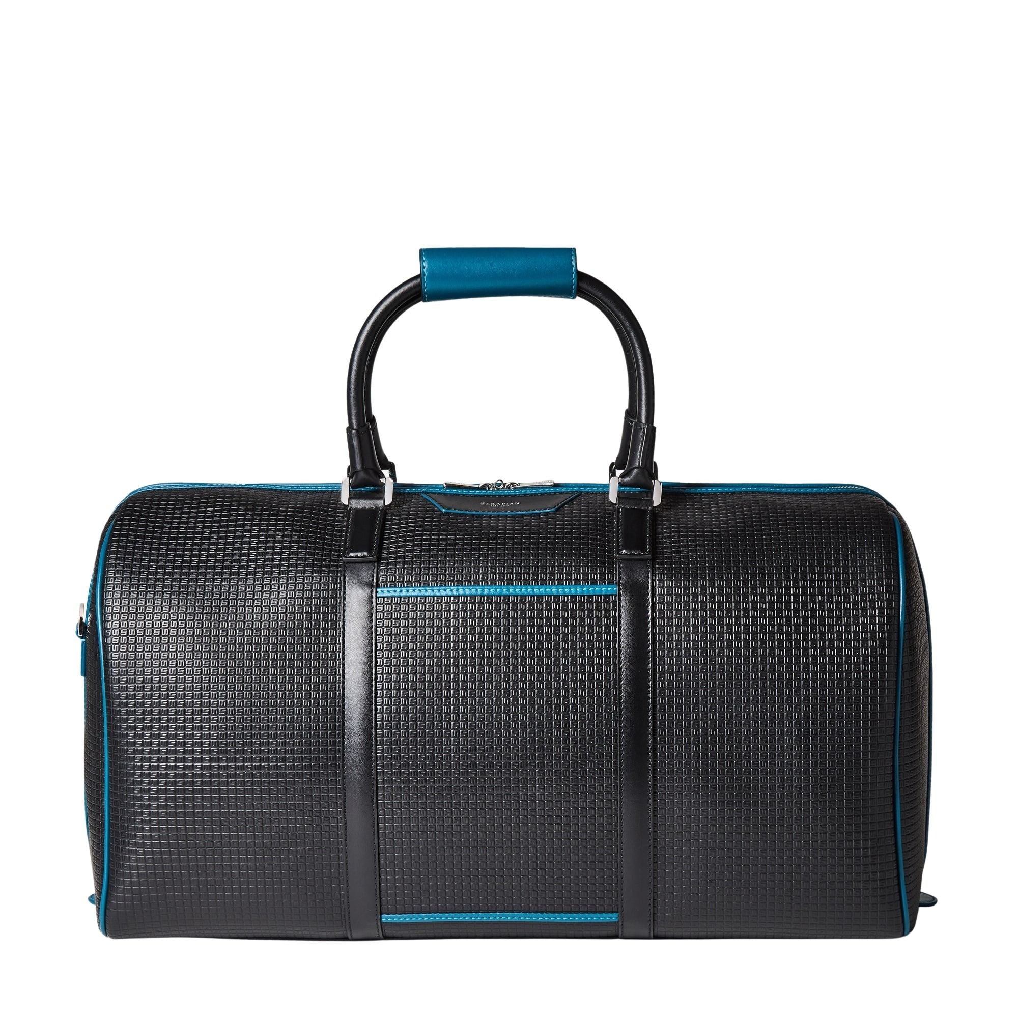 Sac de voyage Holdall en toile stepan - Black & Petrol