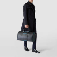 Sac de voyage Holdall en toile stepan - Black & Petrol