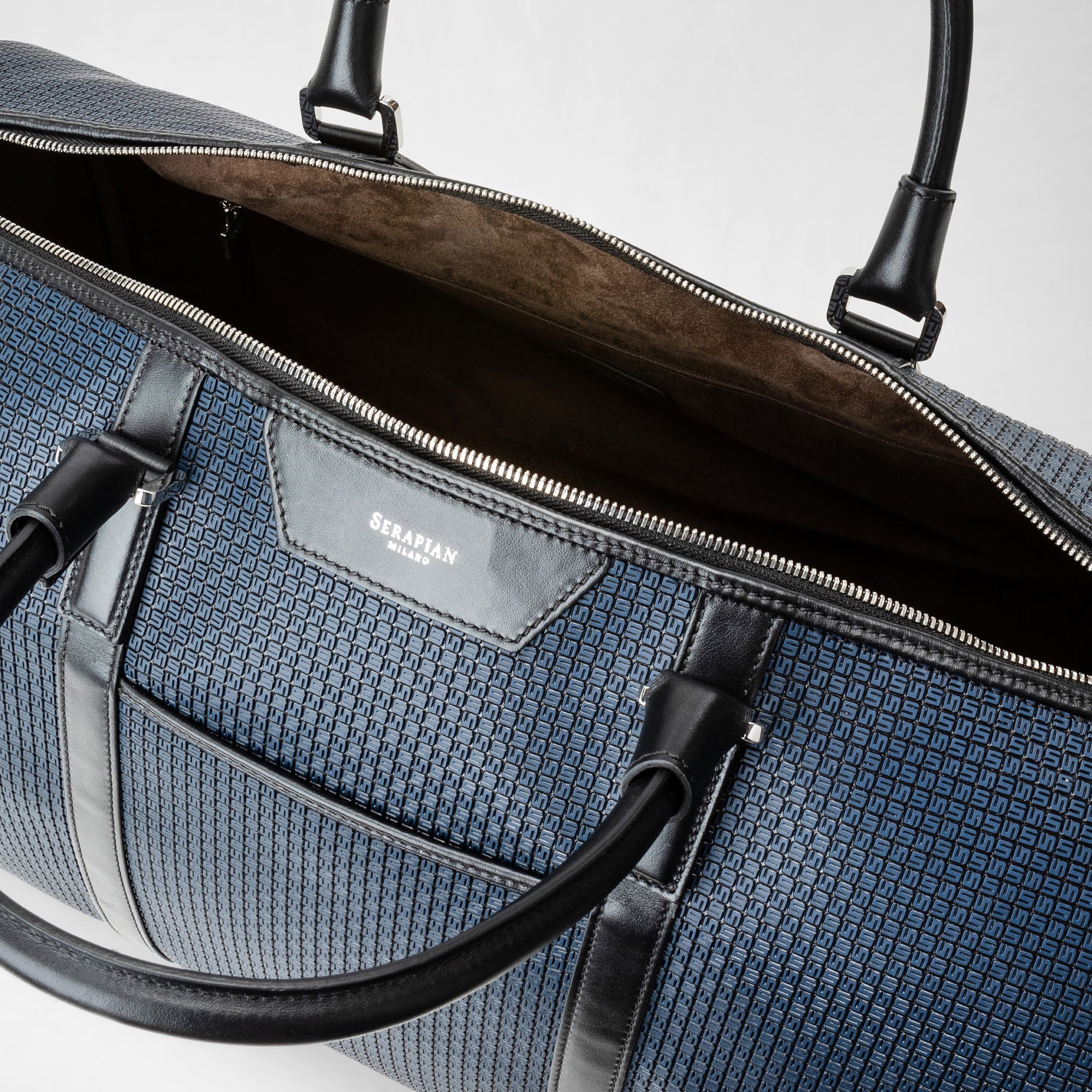 Sac de voyage Holdall en toile stepan - Ocean Blue & Black