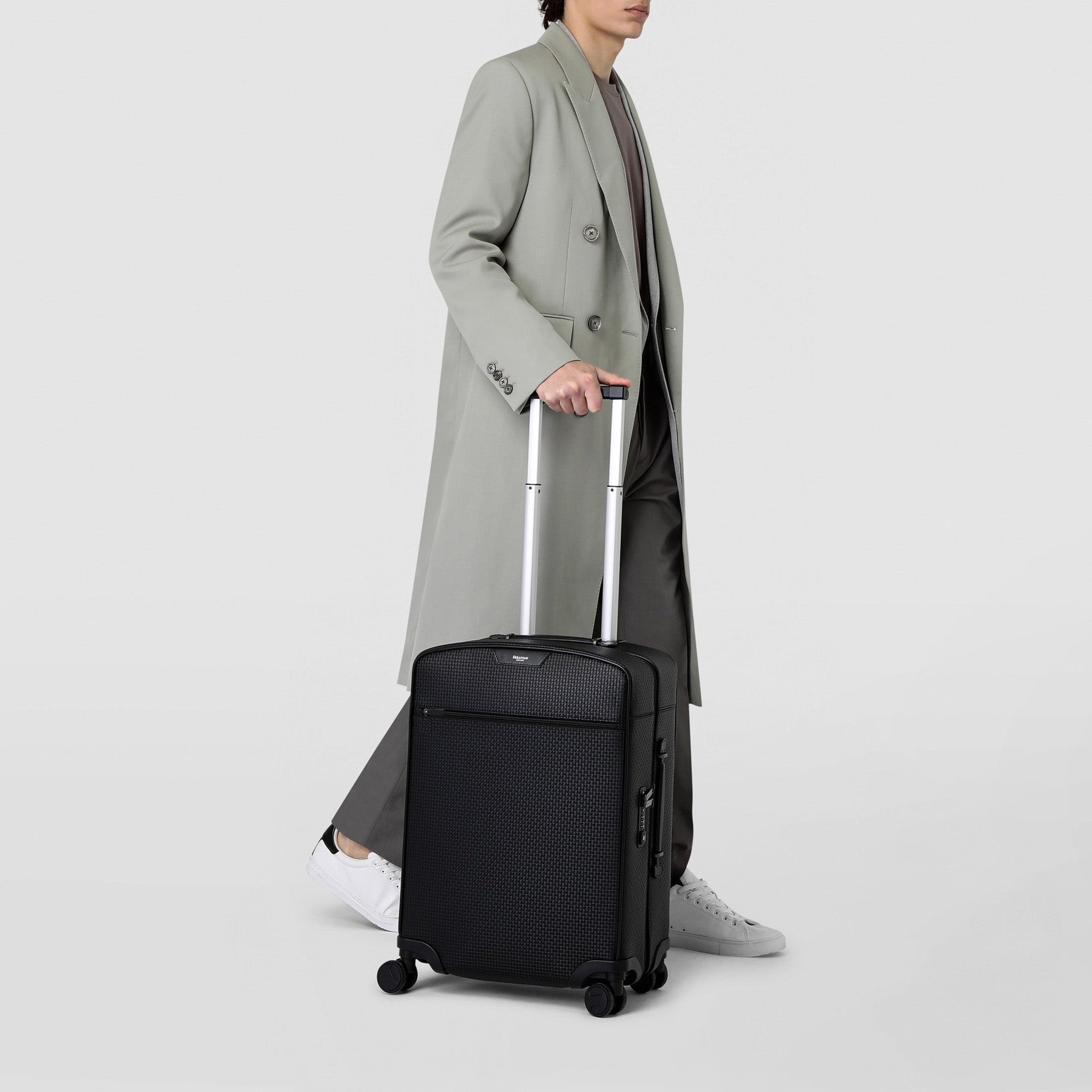 Valise cabine en toile stepan - Black & Black Eclipse
