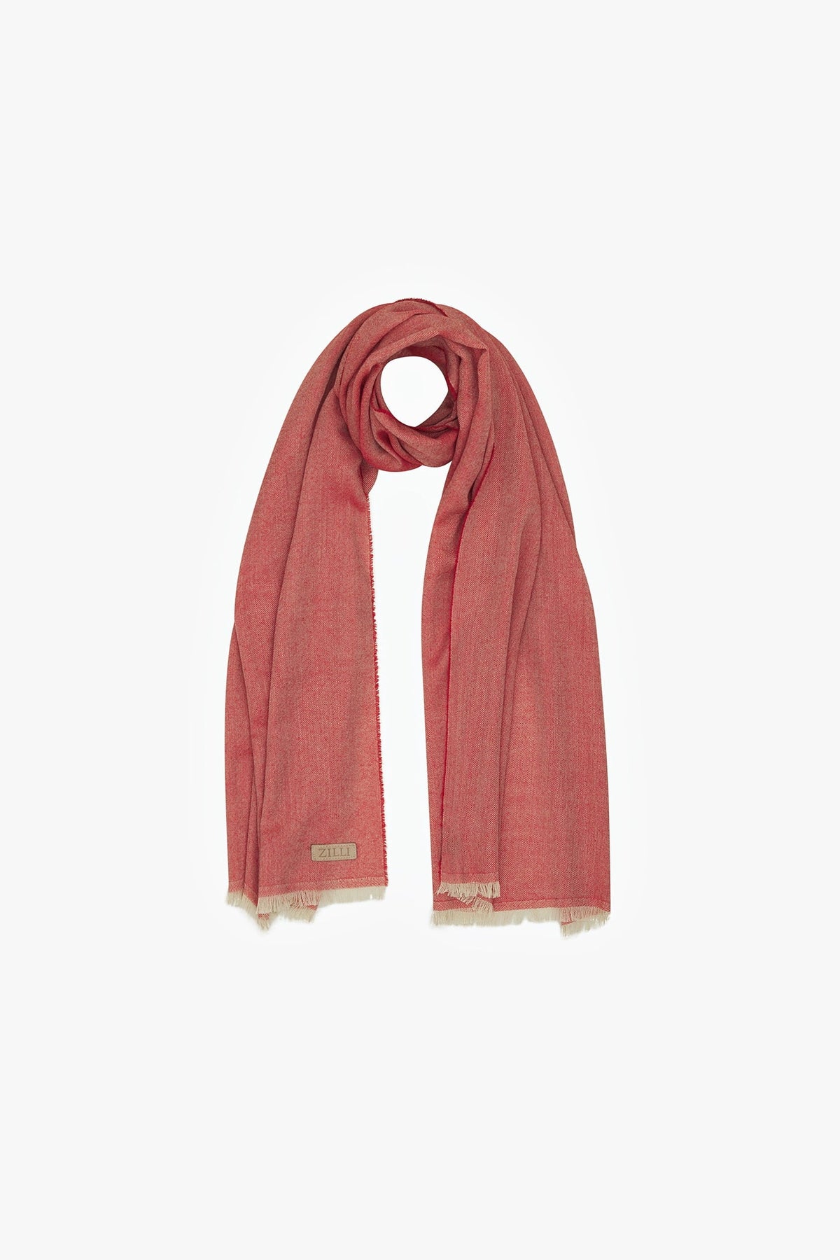 Cashmere and silk blend scarf - Deep Cherry