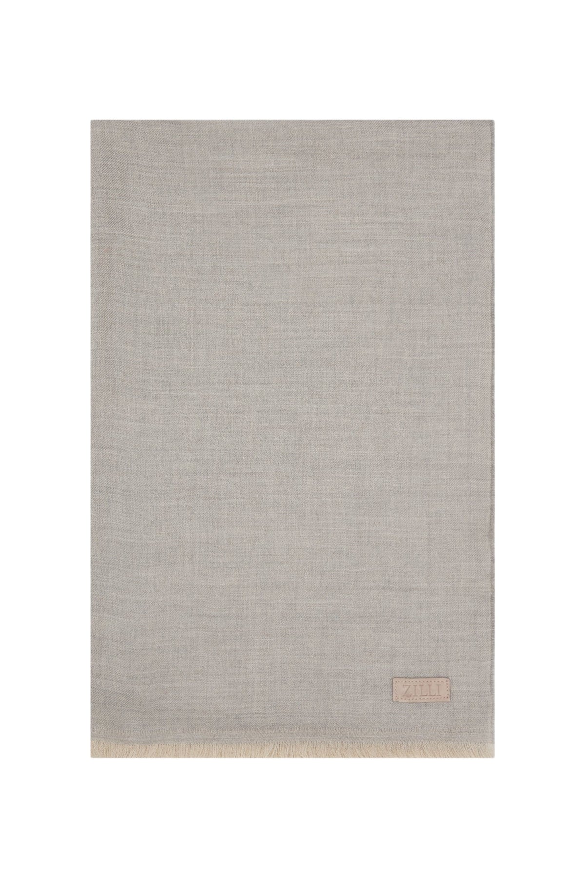 Écharpe à logo en cachemire et soie mélangée - Soft Grey