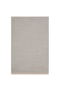 Logo scarf in a cashmere and silk blend - Soft Grey