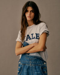 T-shirt Yale Classic - Gris chiné/Bleu marine