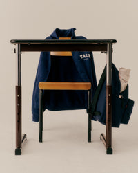 Sweat à capuche zippé Yale Classic - Bleu marine/Blanc