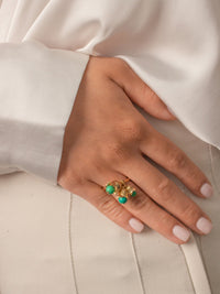 Bague Lily Of The Valley Bague Turquoise 1N - Or & Turquoise