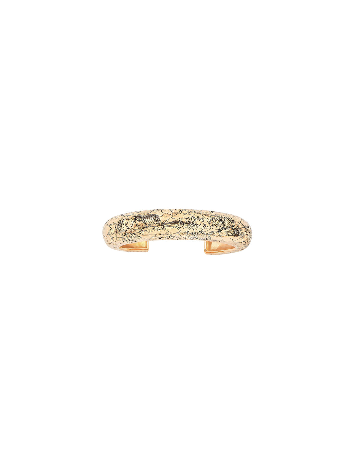 Bracelet Rosalba Jonc Metal Grave - Doré