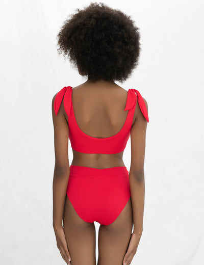 Bikini top Shalom - Ruby Waffle