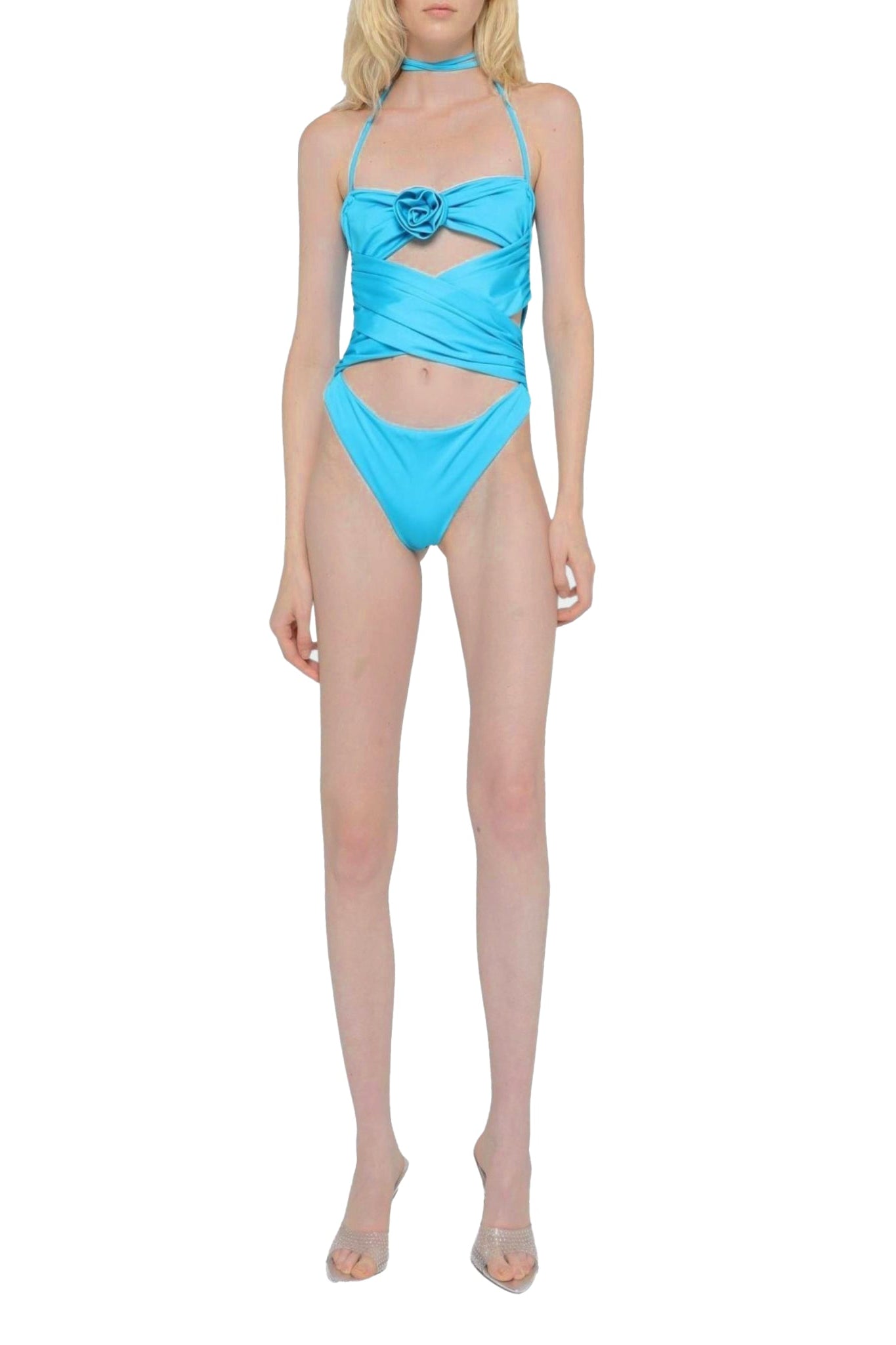 Maillot de bain à découpes - Pool Blue