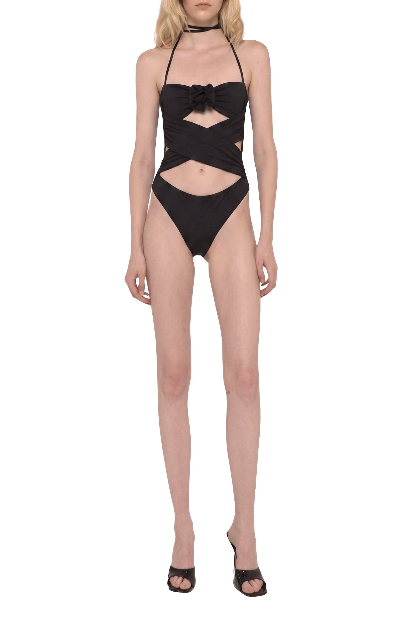 RECOLO BLACK /// Maillot de bain cut-out - Black