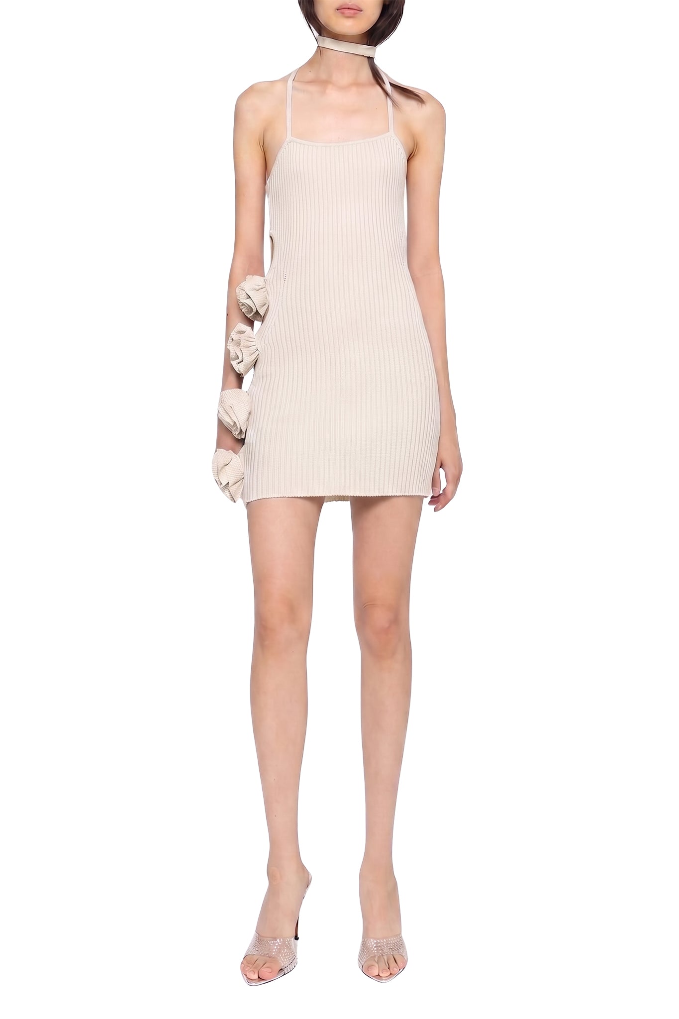 RRECOLO MILK WHITE /// Robe mini cut-out - Milk White