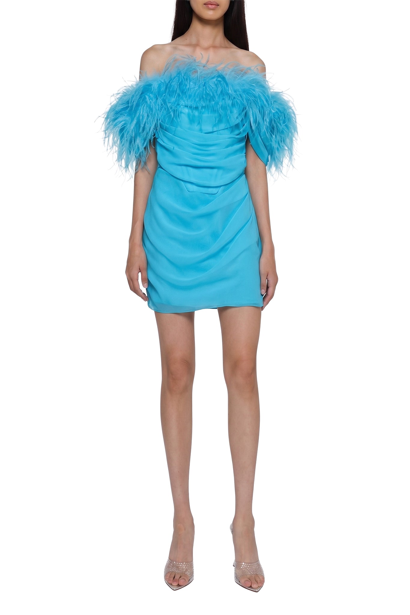 RECOLO POOL BLUE /// Robe mini bustier - Pool Blue