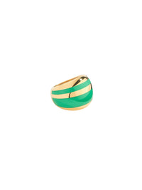 Bague Tarsila Bague Vert Tropical - Doré
