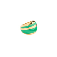 Bague Tarsila Bague Vert Tropical - Doré