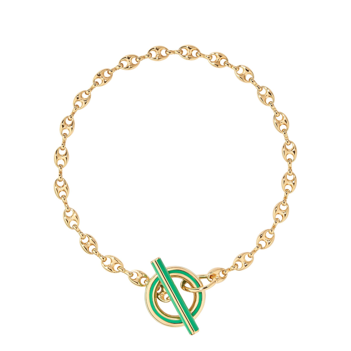 Collier Tarsila Collier Vert Tropical - Doré