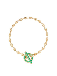 Collier Tarsila Collier Vert Tropical - Doré