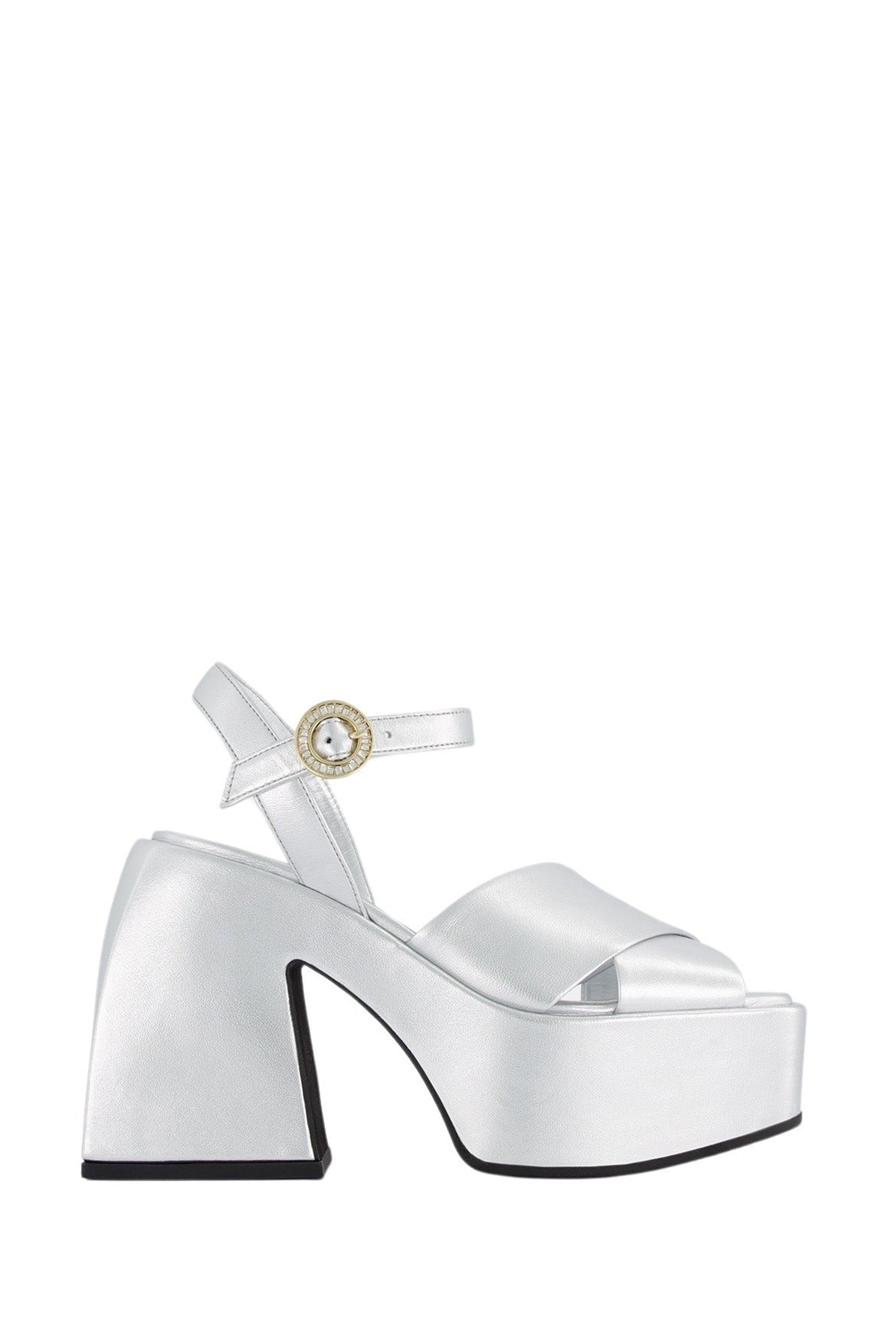 3 QTY DJV-190€-2/10 RELIQUAT Bulla Joni 120 Silver Metallic Nappa